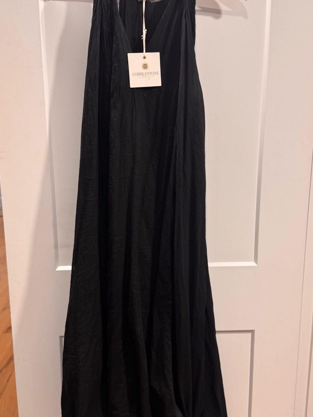 Black Maxi Dress - Sleeveless V-Neck